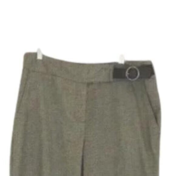 Bill Blass Grey High Rise Wide Leg Classic Trouser Pants Size 10 - Picture 7 of 10